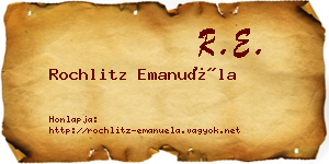 Rochlitz Emanuéla névjegykártya